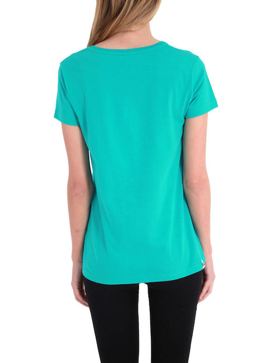 Γυναικείο T-shirt Πουά ΤURQOISE