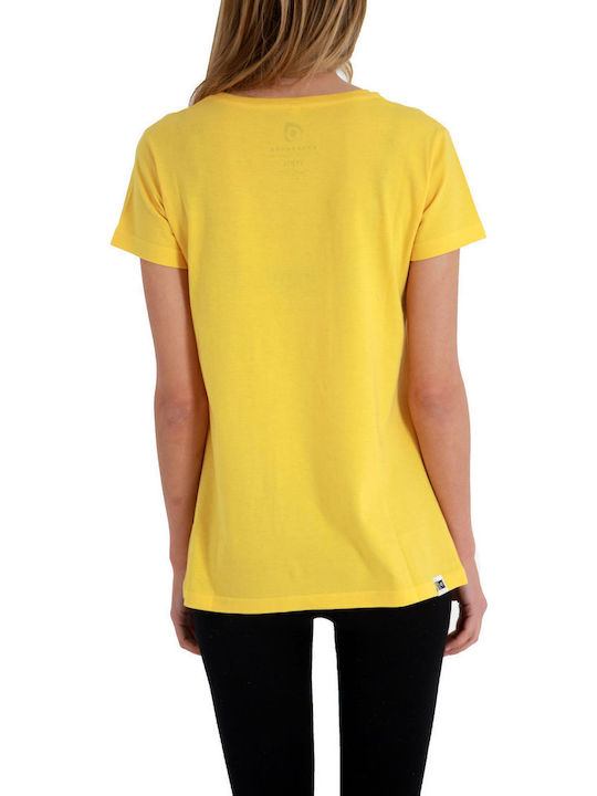Women's T-shirt Polka Dot Yellow