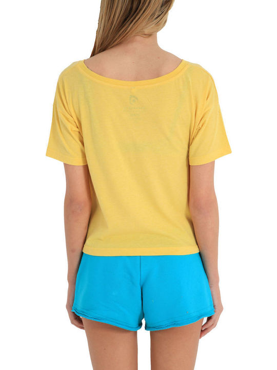 Women's T-shirt Polka Dot Yellow
