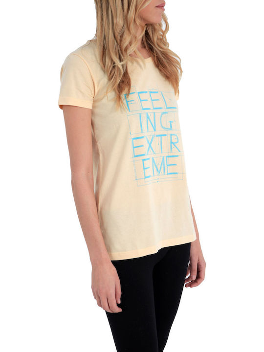 Women's T-shirt Polka Dot ΕCRU