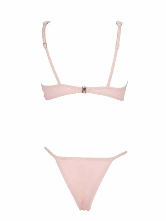 Bikini Set with Removable Padding Pink