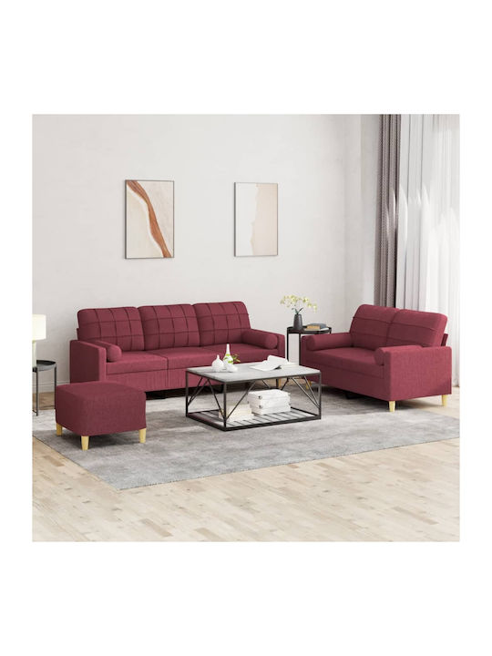 Σετ Σαλονιού 3-Seater & 2-Seater & Stool