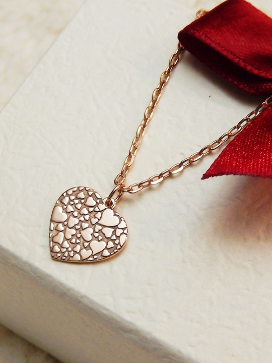 Personal Jewel Κολιέ με σχέδιο Καρδιά από Επιχρυσωμένο Ασήμι