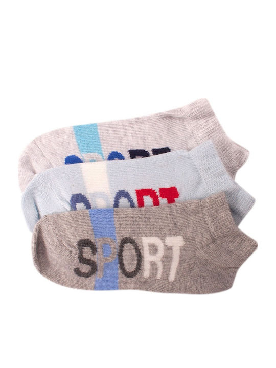 Bi Baby Kids' Ankle Socks Blue 3 Pairs