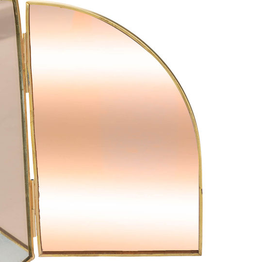 Schminkspiegel Tischgerät Gold