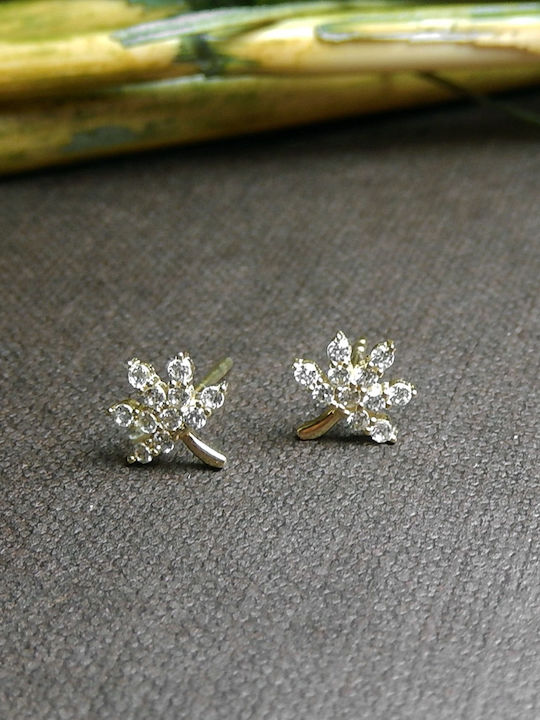 Art d or Earrings made of Gold 14K with Stones