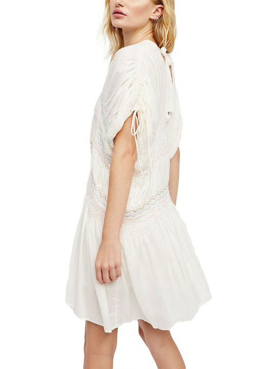 Free People Mini Dress Ivory Coast