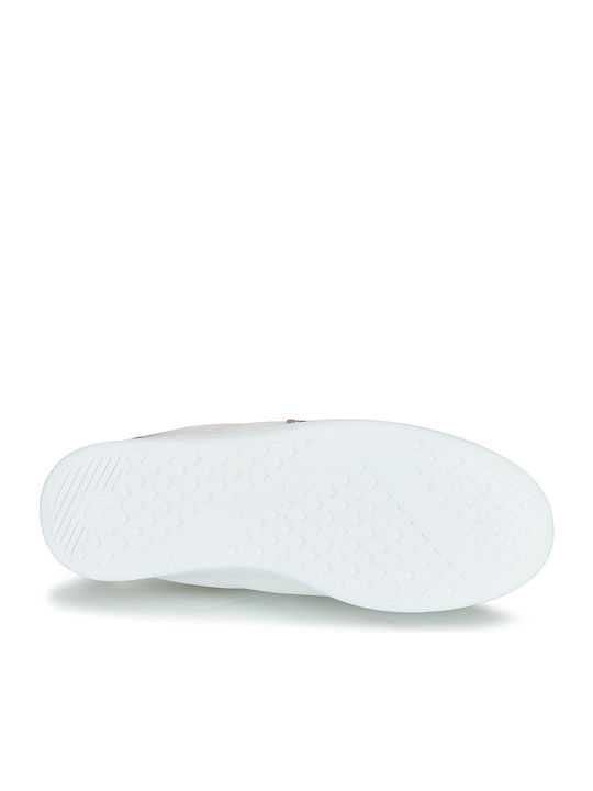 Tenis Piel Glitter Sneakers White