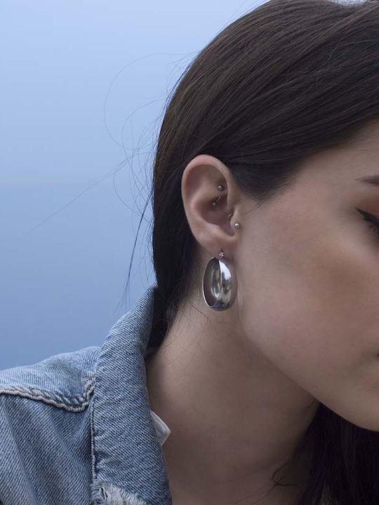 Theodora's Jewellery Earrings Hoops made of Steel