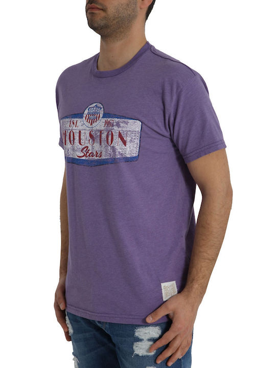 Retro Men's Short Sleeve T-shirt Purple