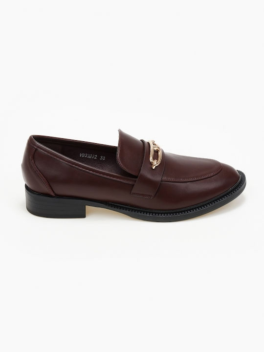 Issue Fashion Moccasini pentru femei în culoarea Burgundy