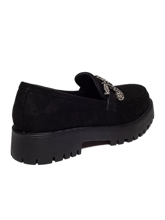 Franchesca Moretti Women's Moccasins in Black Color