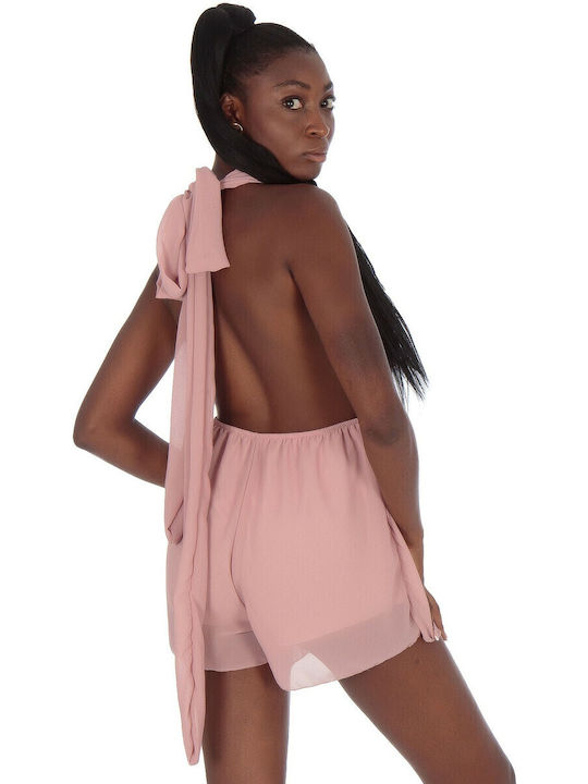 Damen Einteiler Shorts Pink