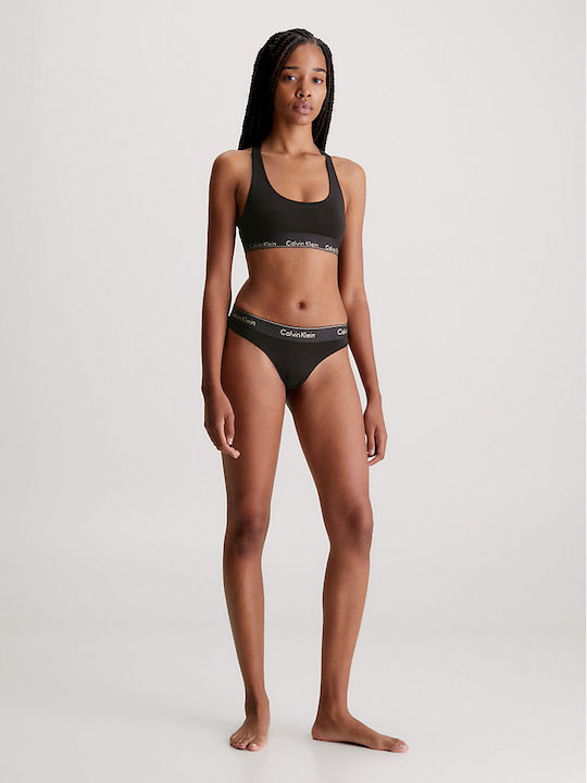 Calvin Klein Комплект Дамско Бельо Сутиени с Плъзгащ се Black