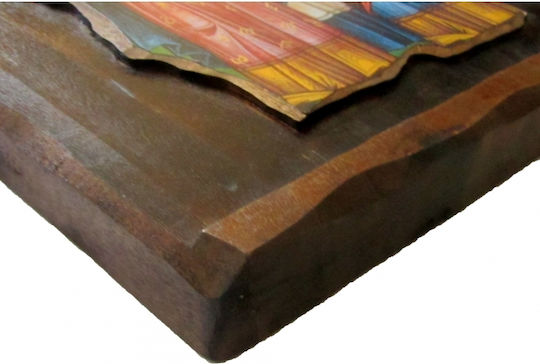 IconsGR Εικόνα άγιος Σπυρίδων Ξύλινη 52x28εκ.