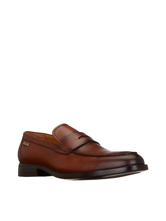 Guy Laroche Men's Leather Loafers Tabac Brown