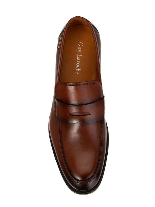 Δερμάτινα Ανδρικά Loafers σε Ταμπά Χρώμα