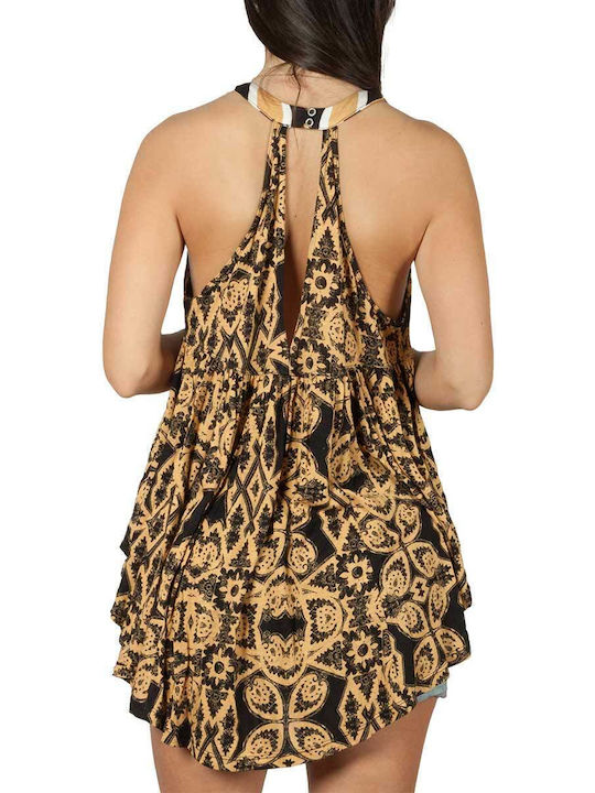 Summer Linen Tunic Sleeveless Multicolour