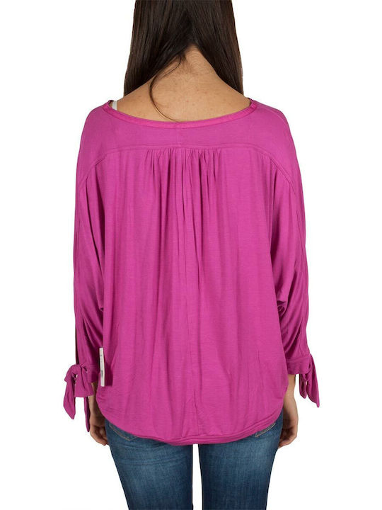 Women's Blouse with 3/4 Sleeve raspberry colour