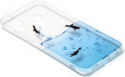 Design Umschlag Rückseite Silikon Mehrfarbig (Huawei P Smart+)