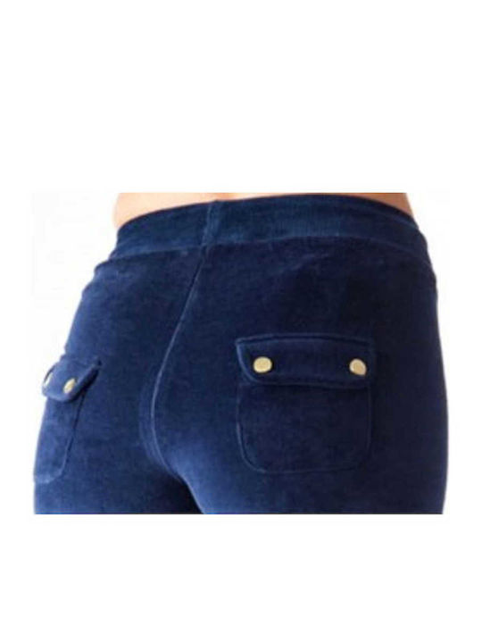 Pantaloni de Trening cu pantaloni evazati Catifea Black