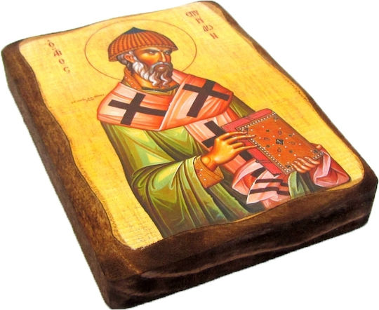 IconsGR Εικόνα Heiliger Spyridon Hölzernes