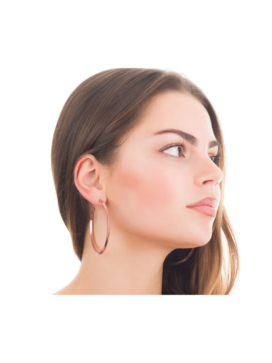 Verorama Earrings Hoops made of Silver Gold Plated