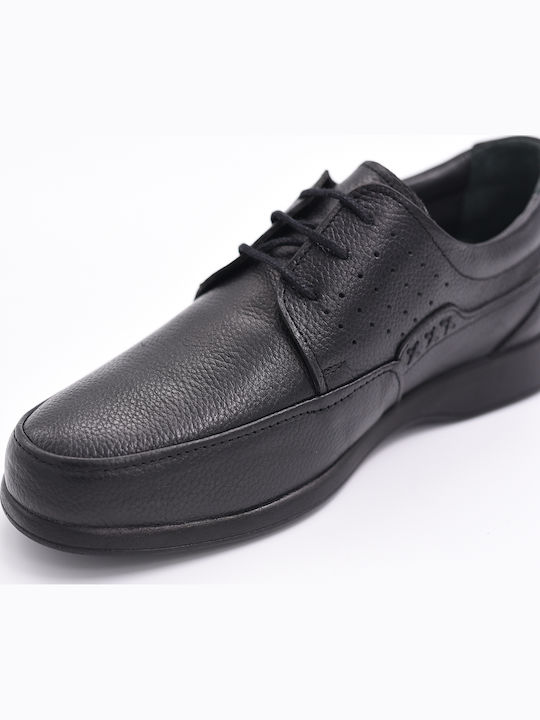 Leder Herren Freizeitschuhe Schwarz