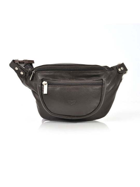 Forest Leather Waist Bag Brown