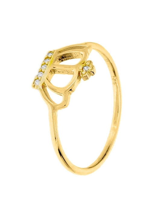 Xrisokosmima Women's Gold Ring 14K