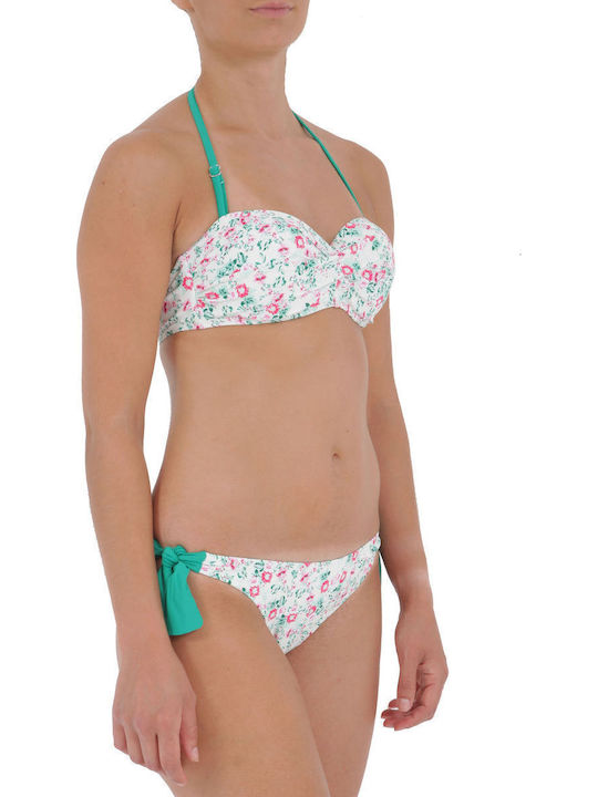 Set Bikini Floral Λευκό