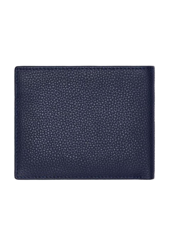 Leather Men's Wallet Classic Blue