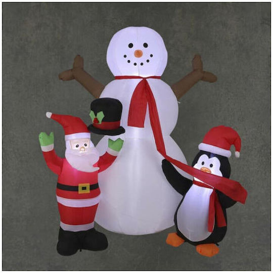 Beleuchtet Weihnachtliche Figur SNowman Höhe 210cm