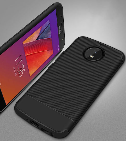 Motorola Back Cover Σιλικόνης Μαύρο (Moto G5S)
