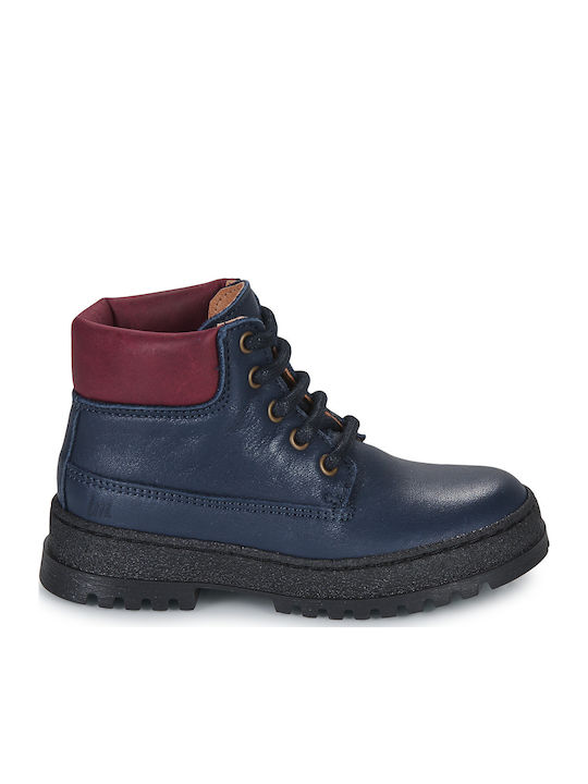 Kids Boots with Zipper Navy Blue