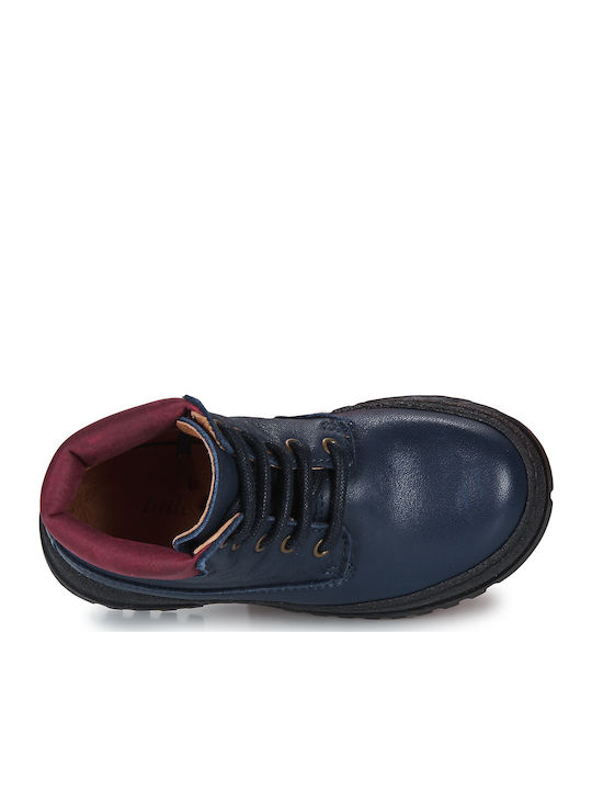 Kids Boots with Zipper Navy Blue