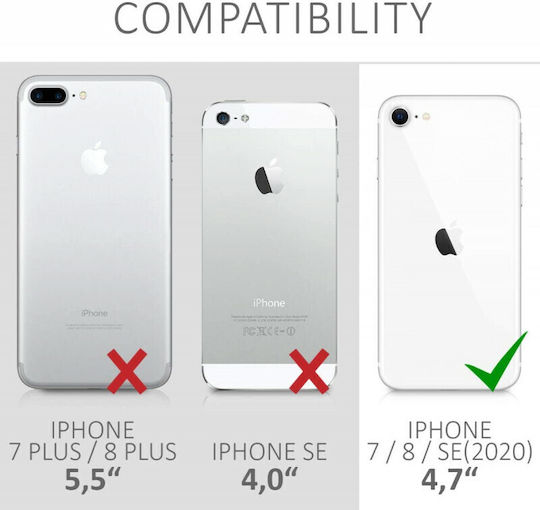 Kalibri 7 8 Back Cover Σιλικόνης Μπλε (iPhone SE 2022/2020)