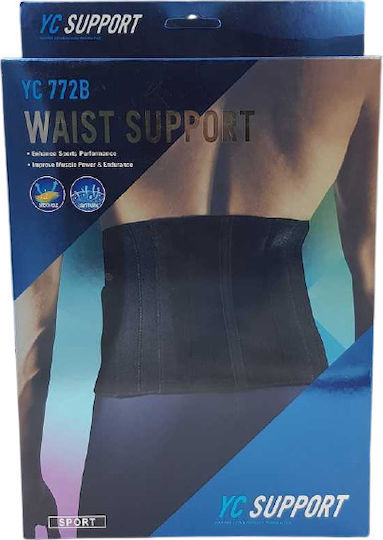 Elastic Belt Waist Neoprene for Men Women in Black color 33436