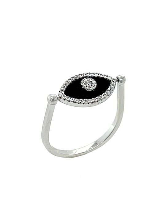 Xryseio Women's Ring with Zircon from Silver