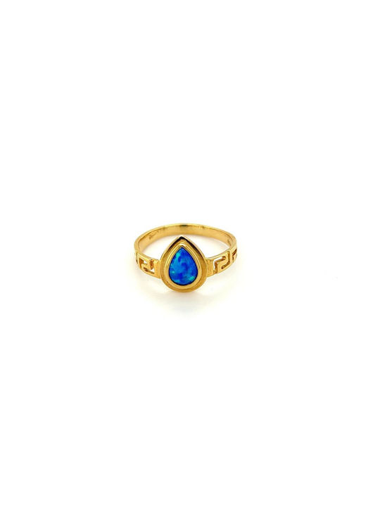 Drandakis Women's Gold Ring with Stone 14K