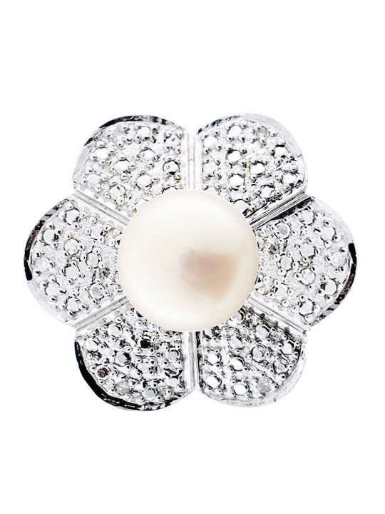 Margaritari Ring with Pearls made of Silver