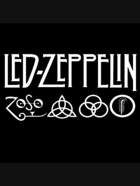 Takeposition Γυναικείο T-shirt με Στάμπα Led Zeppelin Μαύρο