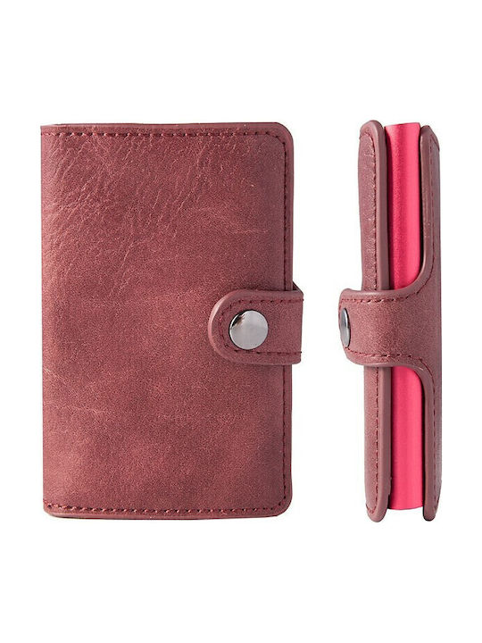 Men's Wallet Cards with RFID Burgundy