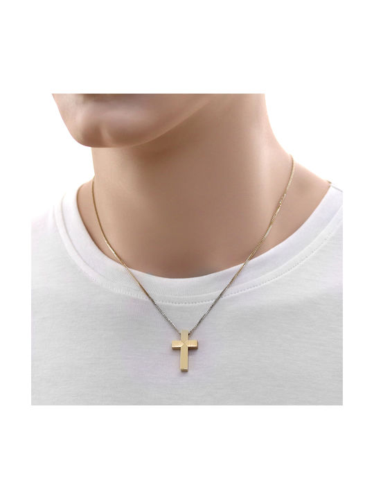 Herren Gold Kreuz 18K