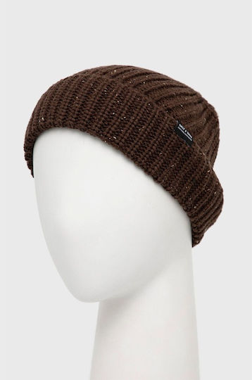 Beanie Männer Beanie Gestrickt in Braun Farbe