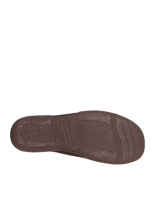 Papuci bărbați iarna Brown