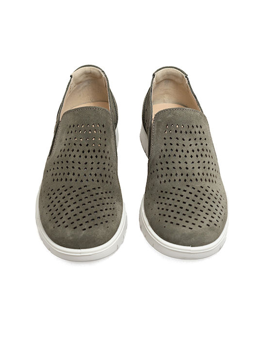 De piele Slip-on-uri pentru bărbați Verzi