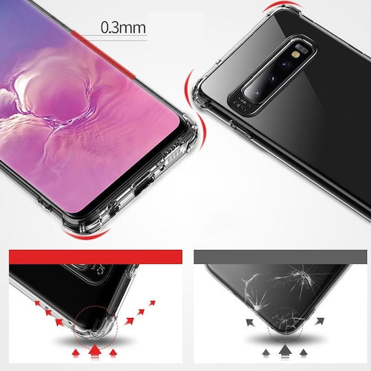 MSVII Airbag Back Cover Σιλικόνης Διάφανο (Galaxy S10)