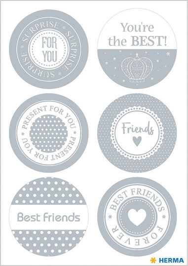 Herma Decorative Sticker for DIY Crafts Silver