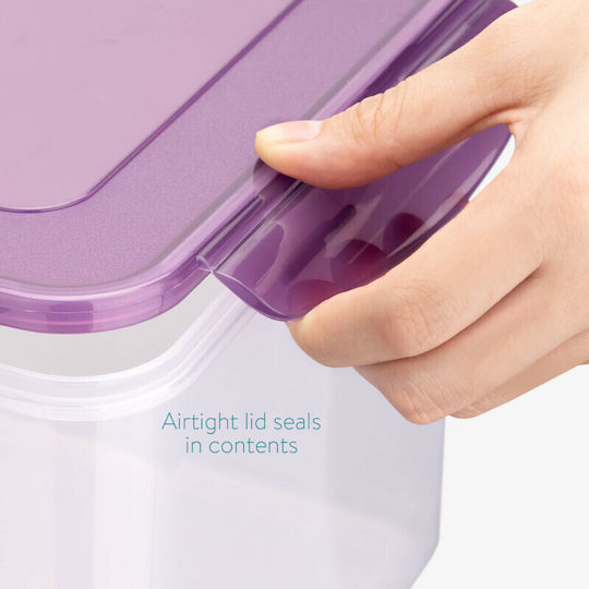 Navaris Cutie pentru Mâncare Plastic Violet 9000ml 1buc
